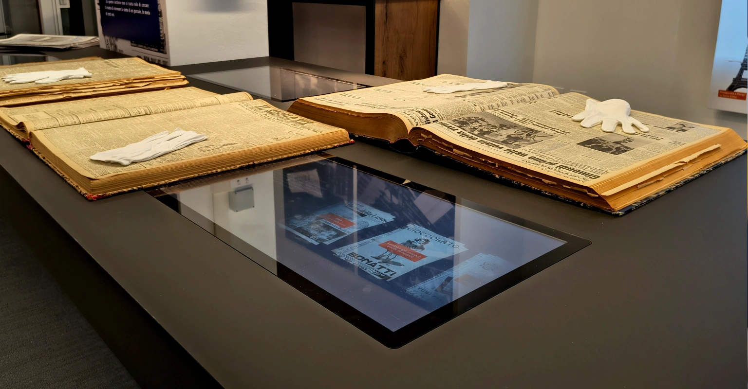 Fondazione Il Secolo XIX - Genova (GE). L’allestimento digitale trasforma oltre 140 anni di giornalismo in patrimonio da esplorare, consultare e attraversare.