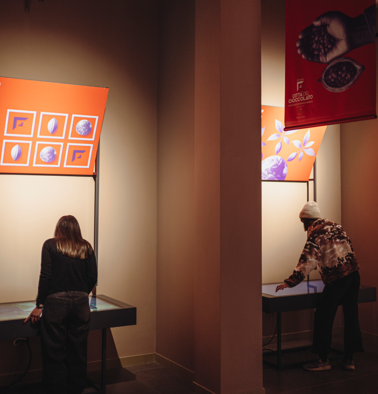 Chocolate Experience Museum - Perugia (PG). Le installazioni digitali trasformano il museo in un’esperienza interattiva di conoscenza, gioco e partecipazione.