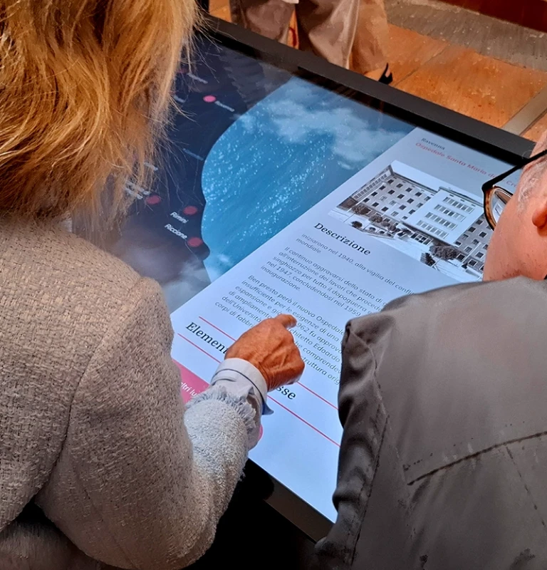 Museo diffuso dell'arte sanitaria romagnola - Lugo (RA). Mappa interattiva, giochi multiutente e consultazione d'archivio in un unico software.