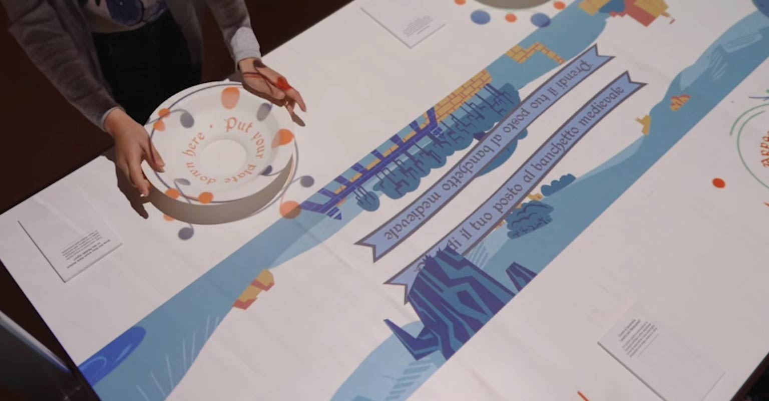 L'allestimento multimediale creato per il Museo della Rocca di Montefiore Conca